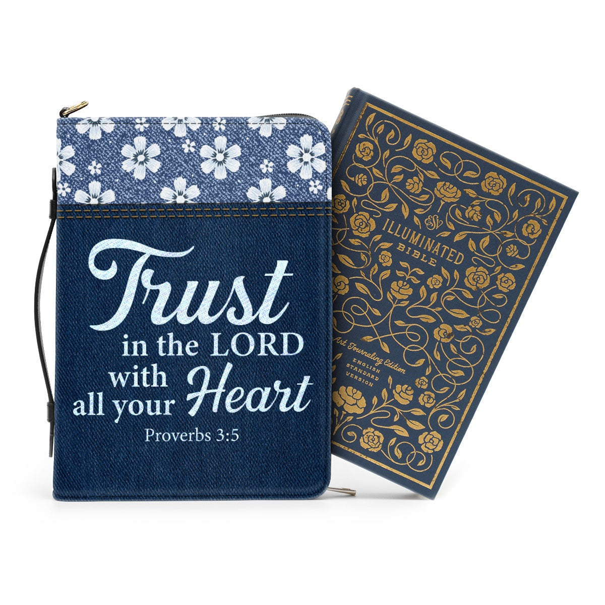 Proverbs 3:5 | Awesome Personalized Bible Cover, Trust In The Lord With All Your Heart, Christian Gift, Bible Covers Jesus Gifts